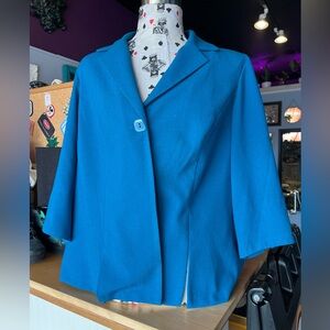 Perceptions teal blazer